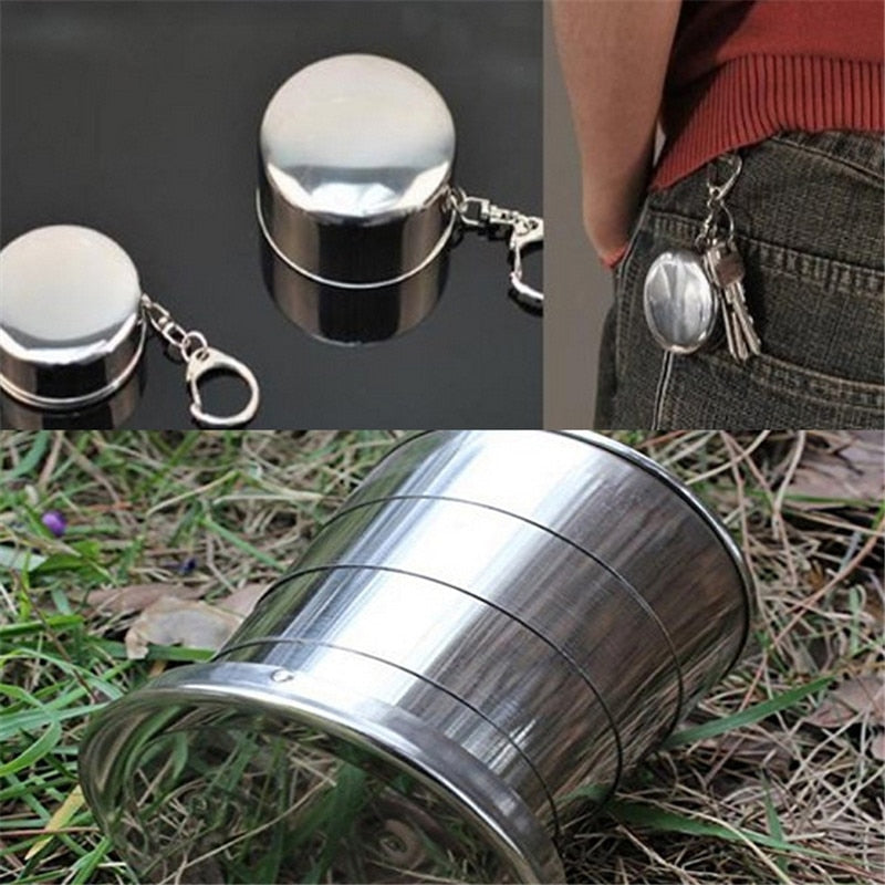 Stainless Steel Folding Water Bottles