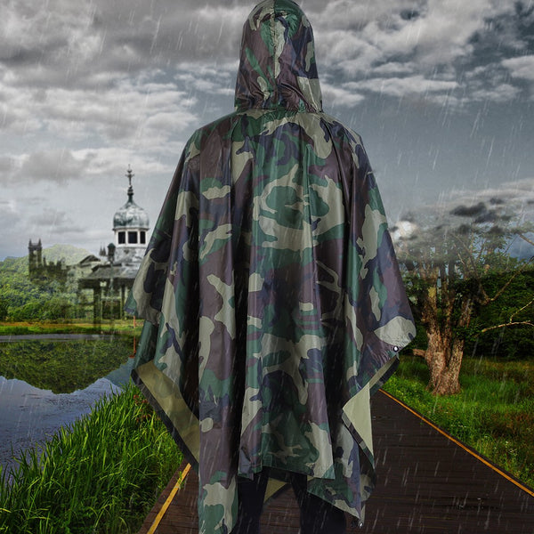 Waterproof Army Hooded Poncho