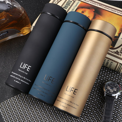 Thermos Tea Vacuum Flask With  Filter Stainless Steel