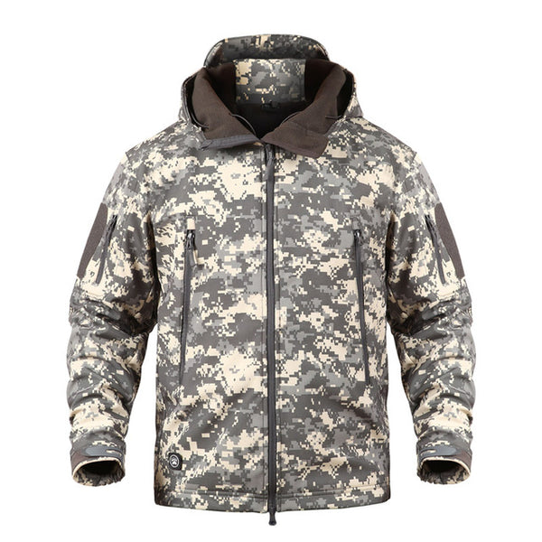 Military Fleece Jacket Hooded