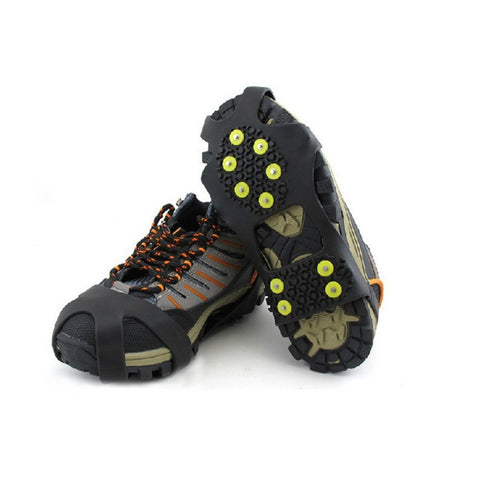 10 Studs Anti-Skid Ice Crampons Snow Shoe Spikes