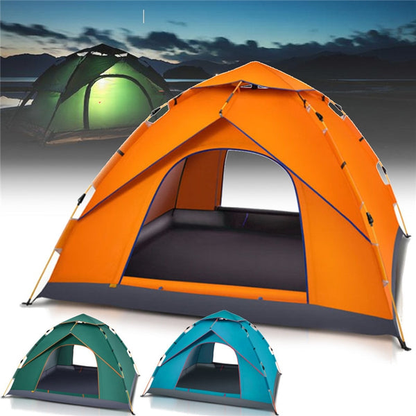 Large Automatic Opening Tent Waterproof UV Resistant for 6 People